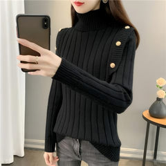 Photo: Women's Relaxed Roll Neck Jumper | Seoden London — view 10
