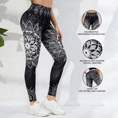 Photo: Sakura Mandala-Print Leggings | Seoden London — view 2
