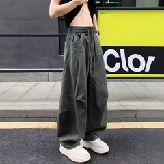 Photo: Men's Khaki Green Cotton Cargo Trousers | Seoden London — view 5