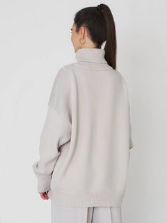 Photo: Women's Ribbed Roll Neck Jumper | Seoden London — view 12