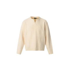 Photo: Aran-Style Cable Knit Henley Jumper | Seoden London — view 7