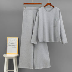 Photo: Women's Pocket Jumper and Wide Leg Trousers Knit Set | Seoden London — view 4