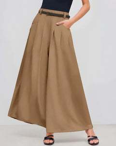 Photo: Toscana Pleated Wide-Leg Trousers | Seoden London — view 5