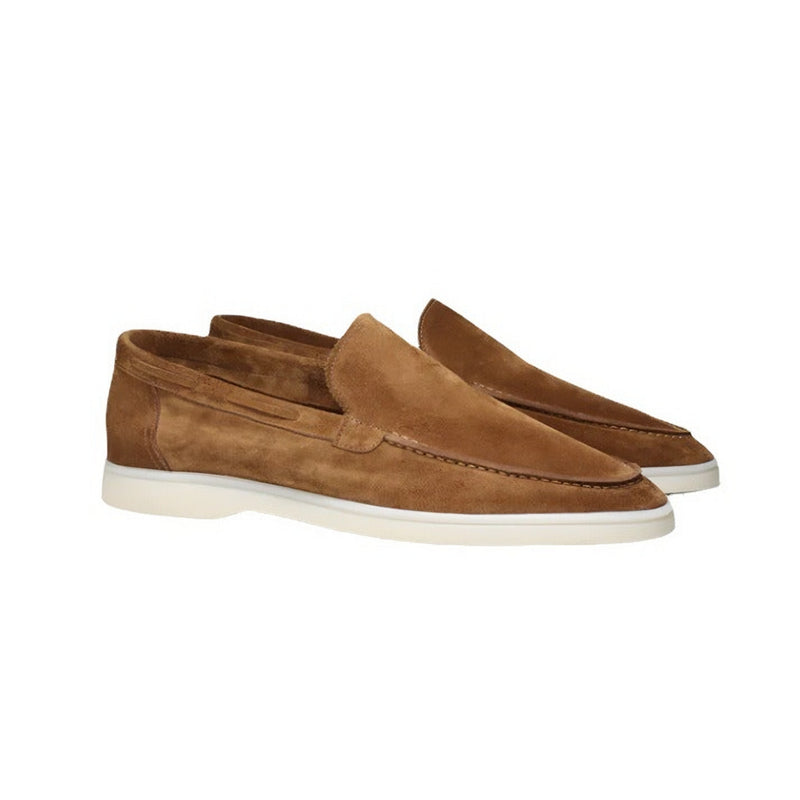 Photo: Portofino Suede-Look Slip-On Loafers | Seoden London