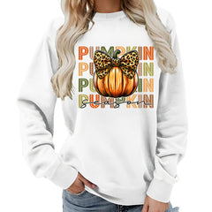 Photo: Pumpkin Spice Leopard Bow Sweatshirt | Seoden London — view 7