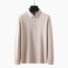 Photo: Capri Notch-Collar Long Sleeve Polo | Seoden London — view 7