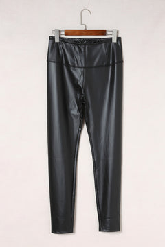 Photo: Vienna Faux-Leather High-Waist Leggings | Seoden London — view 11