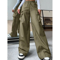Photo: Beatrice Wide-Leg Cargo Trousers | Seoden London — view 9