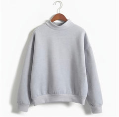Photo: Serafina Fleece-Lined Mock-Neck Sweatshirt | Seoden London — view 9