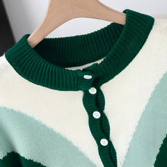 Photo: Alpine Colour-Block Button Knit Jumper | Seoden London — view 4