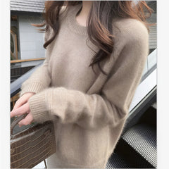 Photo: Women's Fine Knit Crew Neck Jumper | Seoden London — view 4