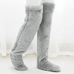 Photo: Fuzzy Over-the-Knee Bed Socks | Seoden London — view 3