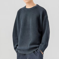 Photo: Hamburg Textured Crew-Neck Jumper | Seoden London — view 2