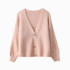Photo: Florence Lantern-Sleeve Wool-Blend Cardigan | Seoden London — view 5