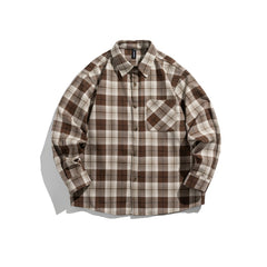 Photo: Men's Herringbone Flannel Check Overshirt | Seoden London — view 1