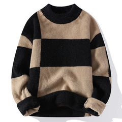Photo: Porto Block-Pattern Crew Knit | Seoden London — view 3