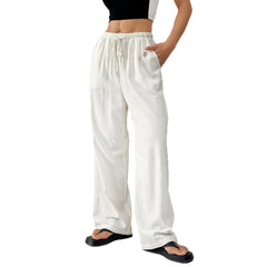 Photo: Giulia Wide-Leg Drawstring Trousers | Seoden London — view 2