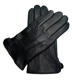 Photo: Regent Leather-Look Wool-Lined Gloves | Seoden London — view 6