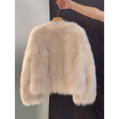Photo: Monte Carlo Cropped Faux Fur Jacket | Seoden London — view 5