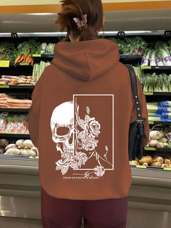 Photo: Memento Skull Floral Hoodie | Seoden London — view 9