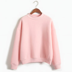 Photo: Serafina Fleece-Lined Mock-Neck Sweatshirt | Seoden London — view 5