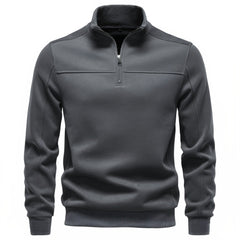 Photo: Dover Brushed Half-Zip Pullover | Seoden London — view 2