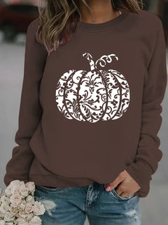 Photo: Lace Pumpkin Print Sweatshirt | Seoden London — view 11