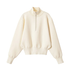 Photo: Cortona Half-Zip Stand-Collar Jumper | Seoden London — view 1