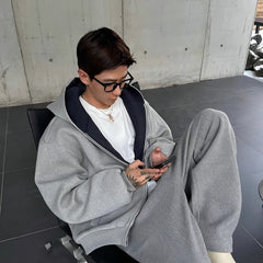 Photo: Seoul Oversized Two-Way Zip Hoodie | Seoden London — view 6