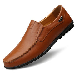 Photo: Men's Black Leather Slip On Loafers | Seoden London — view 8