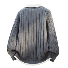 Photo: Winchester Cable Knit Collared Sweater | Seoden London — view 2