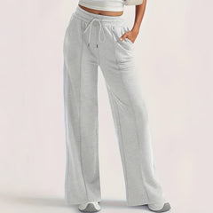 Photo: Kensington Drawstring Wide-Leg Trousers | Seoden London — view 3