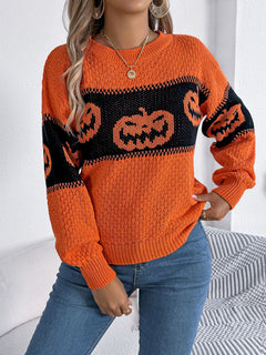 Photo: Pumpkin Band Colour-Block Jumper | Seoden London — view 5