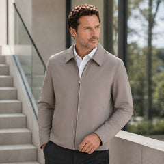 Photo: Turin Zip-Front Harrington Jacket | Seoden London — view 2