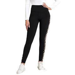Photo: Valentina Leopard-Stripe Leggings | Seoden London — view 3