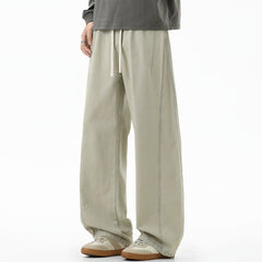 Photo: Men's Straight Leg Cotton Drawstring Trousers | Seoden London — view 5