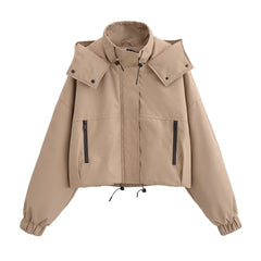 Photo: Sapporo Cropped Hooded Utility Jacket | Seoden London — view 2