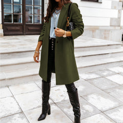 Photo: Vienna Mid-Length Wool-Look Coat | Seoden London — view 2