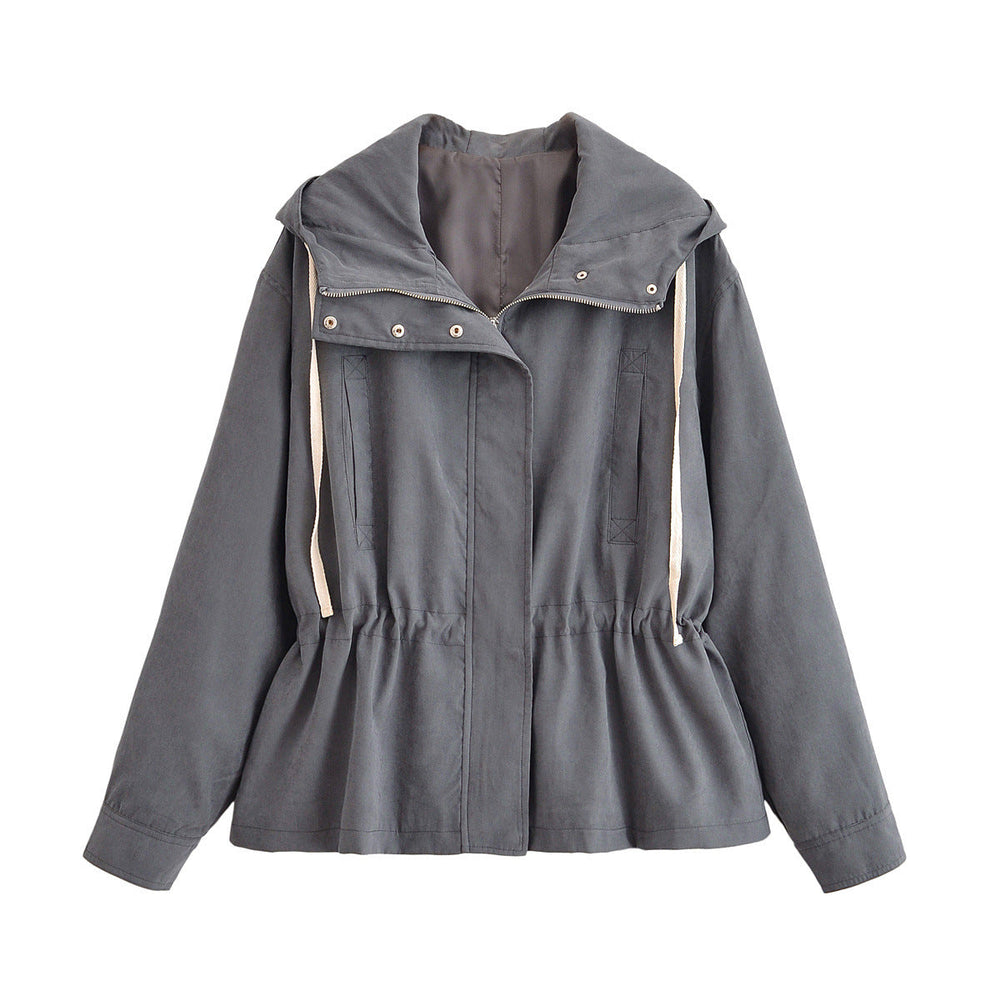 Photo: Ghent Peplum Hooded Windbreaker | Seoden London