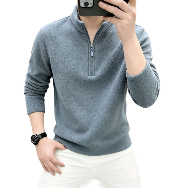 Photo: Men's Half Zip Polar Fleece Pullover | Seoden London