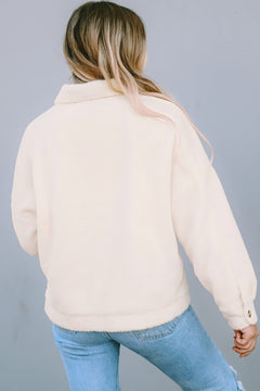 Photo: Women's Sherpa Fleece Jacket with Flap Pockets | Seoden London — view 2