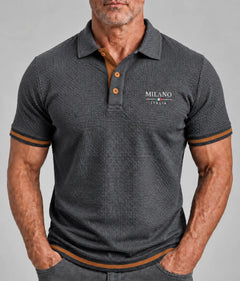 Photo: Rimini Tipped Waffle Polo | Seoden London — view 7