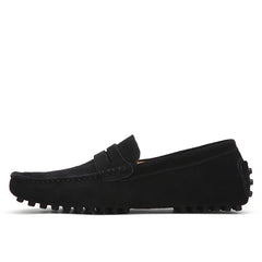 Photo: Men's Suede Driving Loafers | Seoden London — view 1