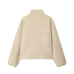 Photo: Women's Teddy Fleece Half Zip Sweatshirt | Seoden London — view 2
