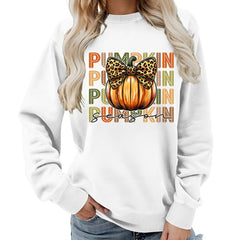 Photo: Pumpkin Spice Leopard Bow Sweatshirt | Seoden London — view 3