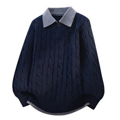 Photo: Winchester Cable Knit Collared Sweater | Seoden London — view 6