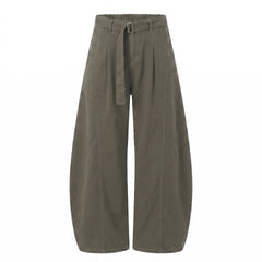 Photo: Men's Loose Cotton Barrel Leg Trousers | Seoden London — view 3