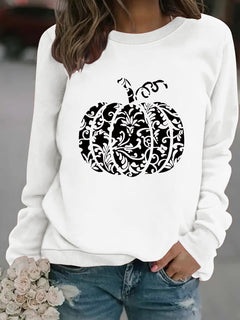 Photo: Lace Pumpkin Print Sweatshirt | Seoden London — view 6
