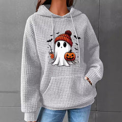 Photo: Waffle Hoodie with Ghost Print | Seoden London — view 2