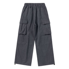 Photo: Men's Pleated Wide Leg Cargo Trousers | Seoden London — view 4